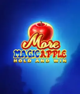 Discover the spellbinding allure of More Magic Apple Hold and Win Slot by 3 Oaks Gaming, showcasing a luminous red apple against a rich blue background. This graphic conveys the magical theme of the game. Ideal for lovers of magical themes, the vibrant colors and appealing design draw players into the game's magical world. 