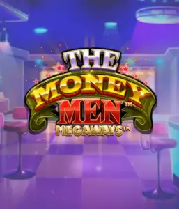 Experience the exciting world of The Money Men Megaways slot by Pragmatic Play, highlighting a bold logo with sparkling stars set against a stylish casino setting. This graphic captures the energy and allure of high-stakes gambling with its eye-catching design and colorful ambiance. Perfect for casino enthusiasts looking for a taste of Vegas. 