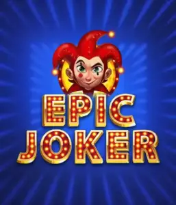 Step into the energetic world of the Epic Joker game by Relax Gaming, highlighting a mischievous joker with a bright red hairstyle against a dazzling blue background. This image depicts the fun and excitement of classic slots, perfect for players who enjoy a nostalgic touch, offering a delightful adventure.